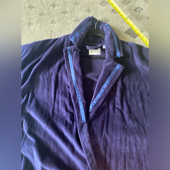 Jessica Bathrobe Navy Blue with tint of Purpleish Sz L (14-16) 100% cotton. - Picture 7 of 9